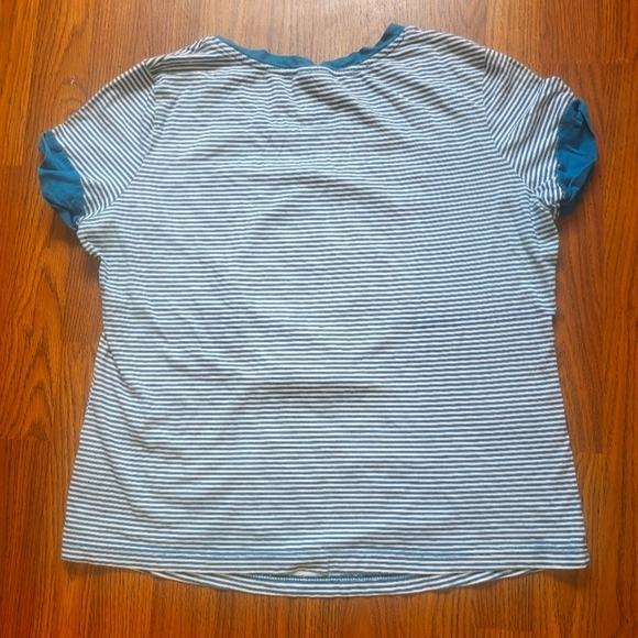 Smurfs Graphic Tee Women’s XL 2012 Grouchy Blue Striped Shirt A13 - Picture 5 of 5